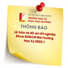 LỊCH BẢO VỆ ĐỒ ÁN TỐT NGHIỆP NGÀNH KỸ THUẬT MÔI TRƯỜNG HK 2023.1