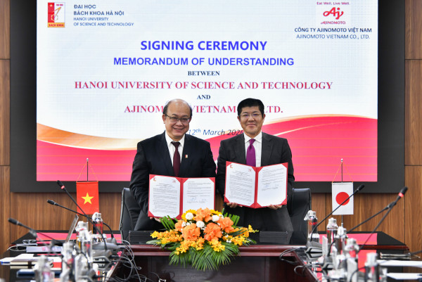 Đại học Bách Khoa Hà Nội ký MOU với Ajinomoto Việt Nam về nghiên cứu và đào tạo nguồn nhân lực