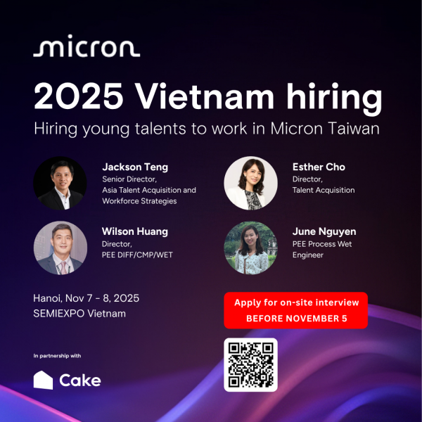 Micron technology tuyển dụng sinh viên Việt Nam làm việc trong lĩnh vực bán dẫn