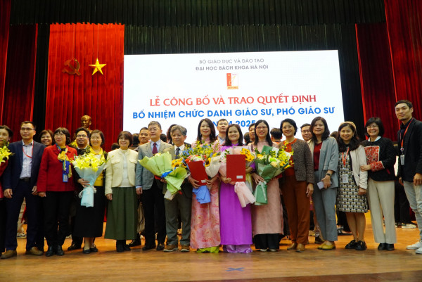 Đại học Bách khoa Hà Nội tổ chức Lễ công bố và trao các quyết định bổ nhiệm lãnh đạo và chức danh Giáo sư, Phó Giáo sư năm 2025