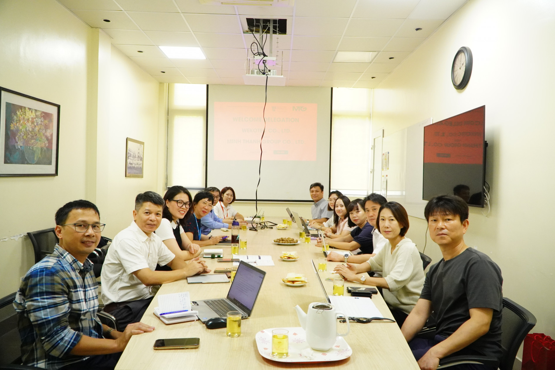 toàn cảnh buổi làm việc của SCLS với Công ty TNHH Minh Thành Group và Công ty Wekotec