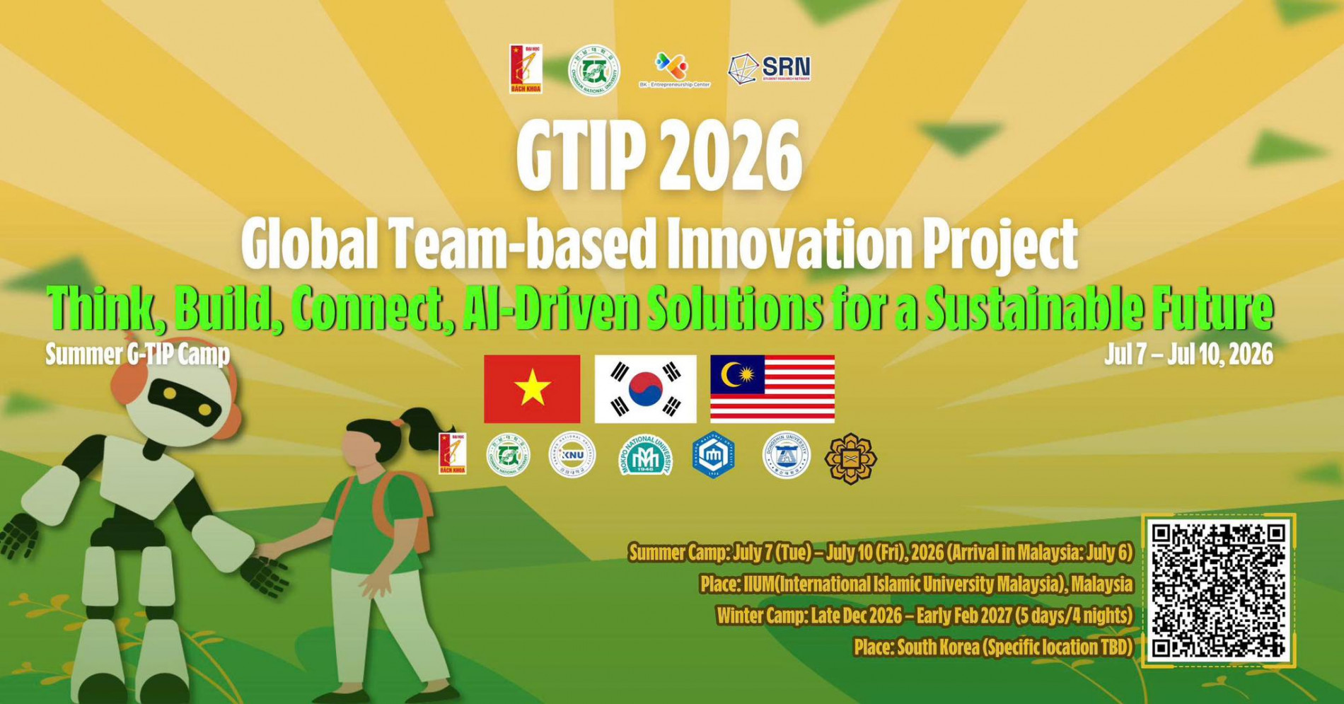 Tuyển sinh viên tham gia Dự án G-TIP 2026, hạn chót 28/3