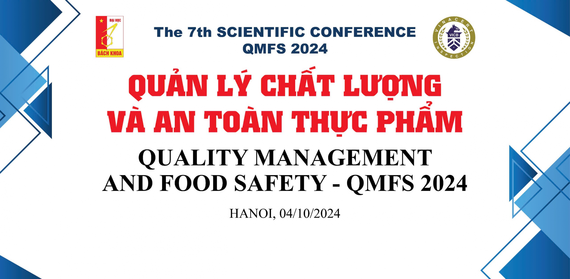 Hội thảo Khoa học Quản lý chất lượng và An toàn thực phẩm QMFS 2024